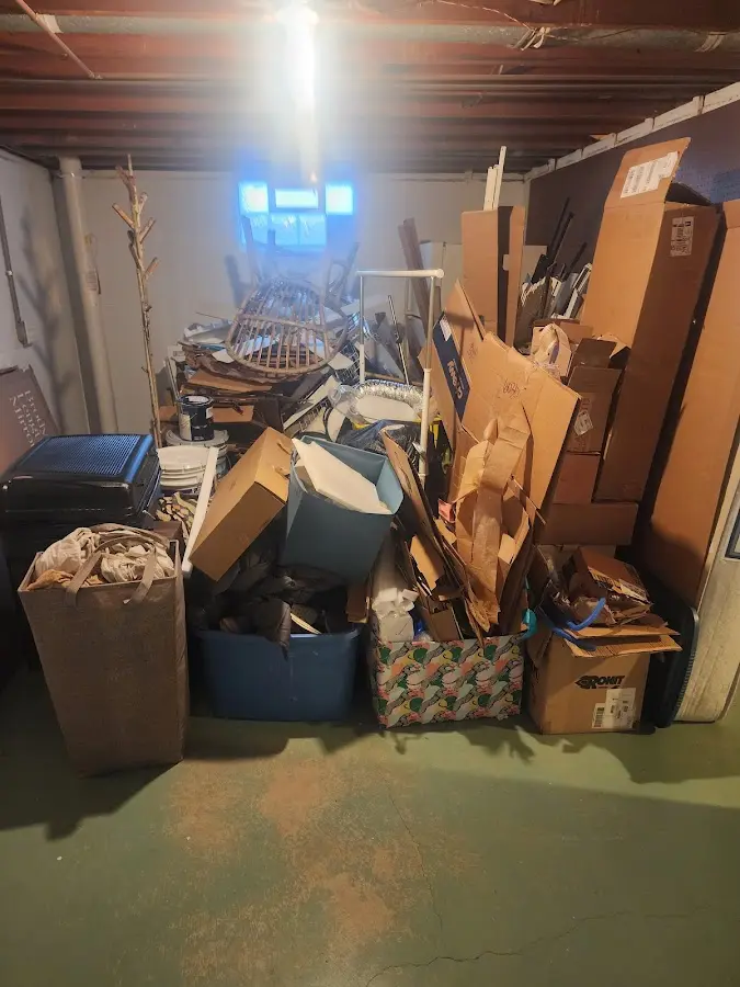 Roll-off dumpster container at job site for Concrete Dumpster Rental in Fontana